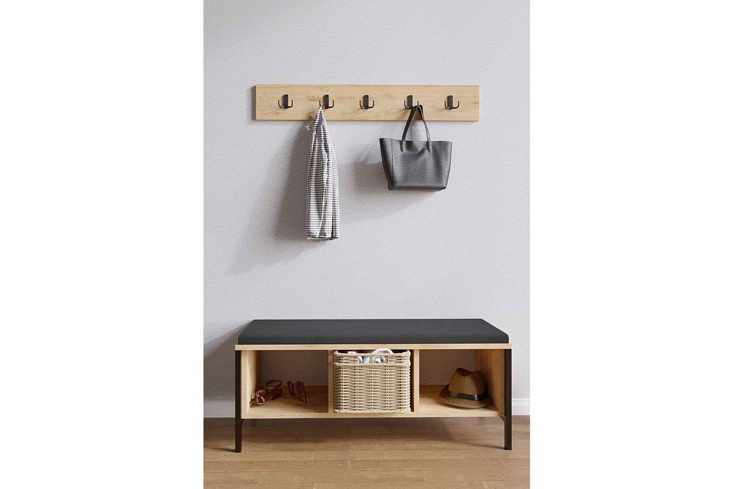 talric skoskåp 100 cm - natur