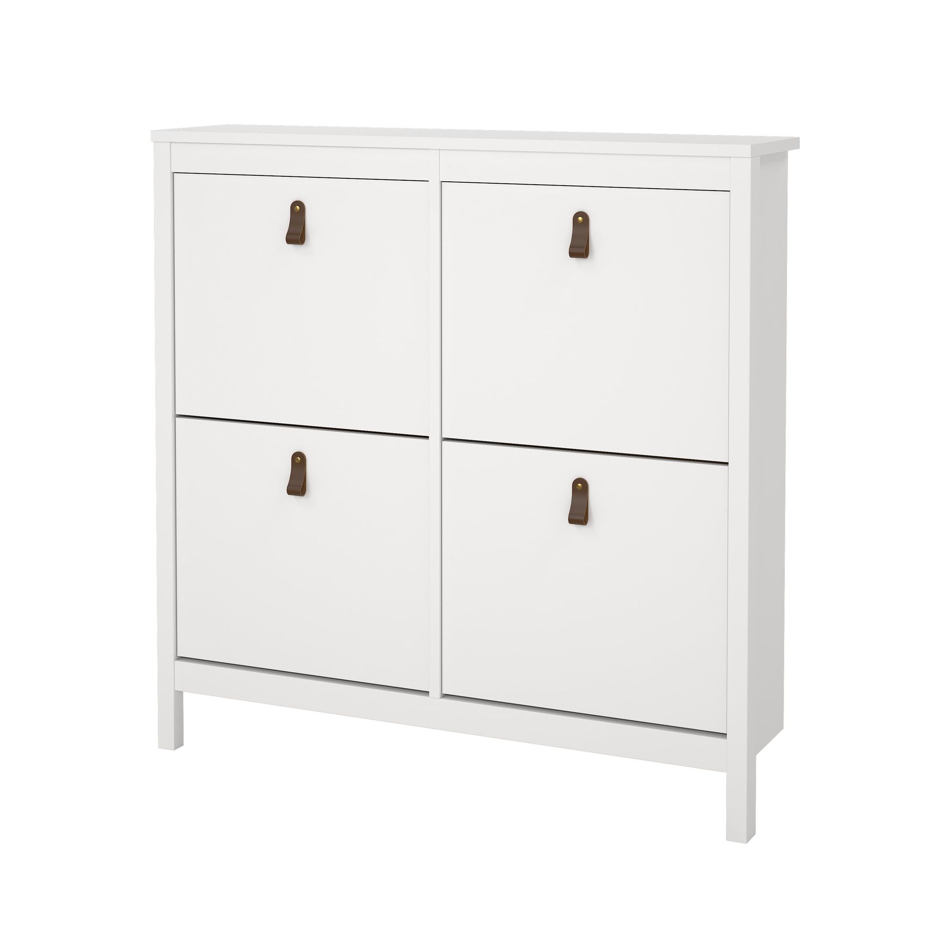 Vallvidera Skoskåp med 4 fack 103x25x103 cm -