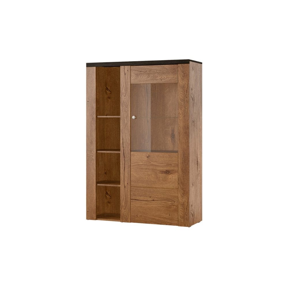 vitrinskåp larona 1 dörr - lefkas ek, 145 cm