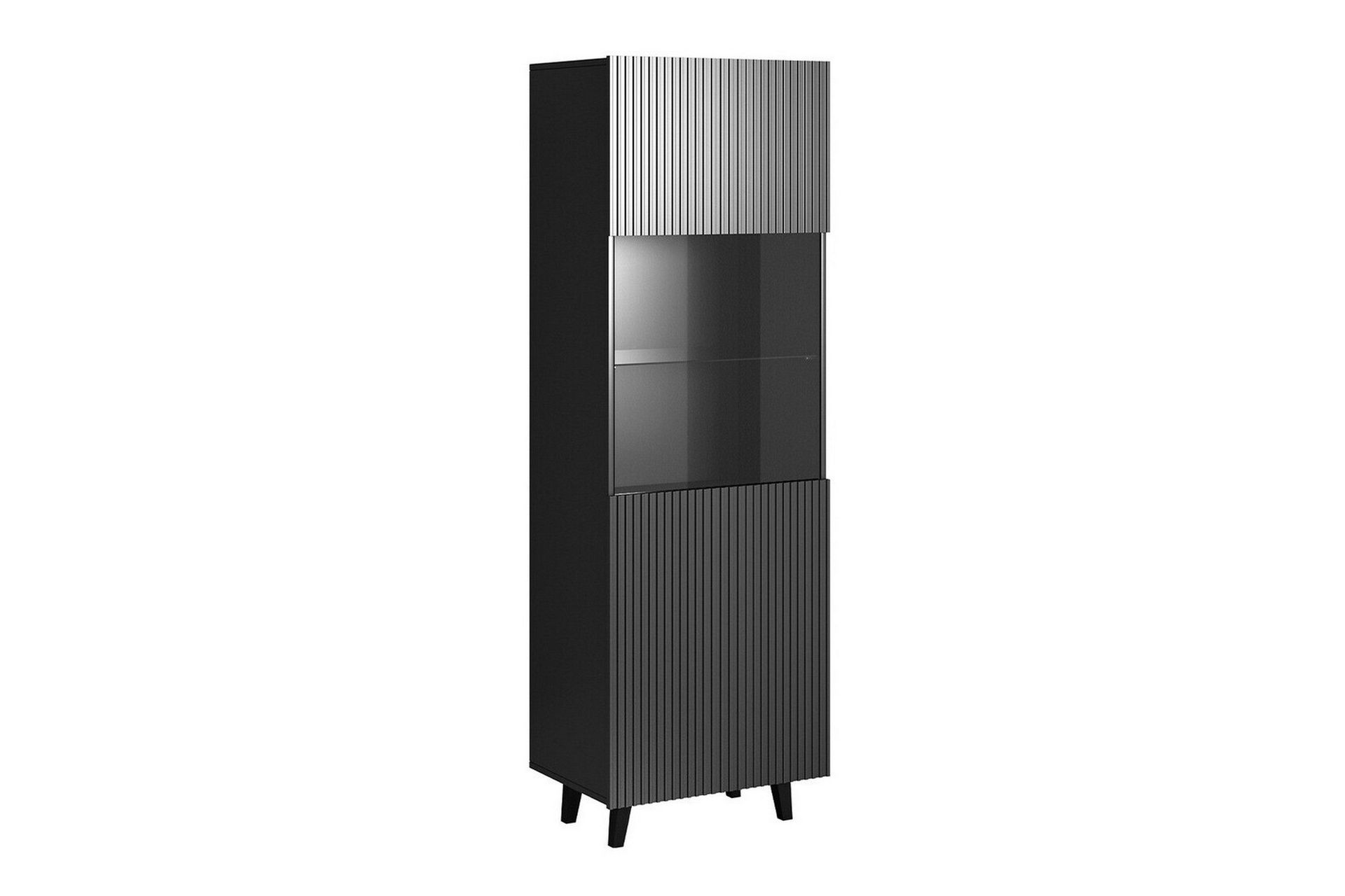 Strontian Vitrinskåp 183 cm Scandinavian Choice Anthracite/Black - Antracit/Svart