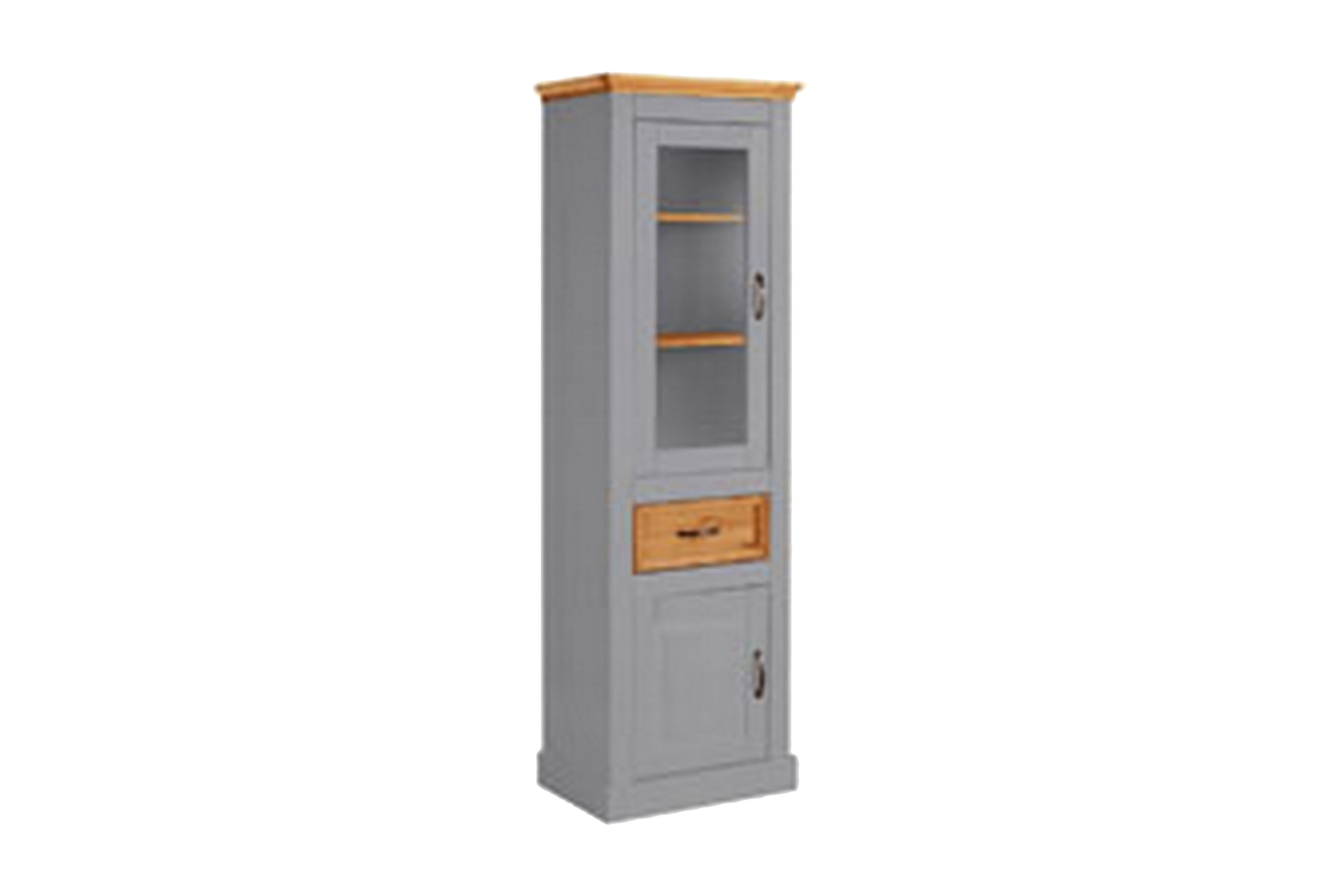 vitrinskåp suzie 55 cm - grå