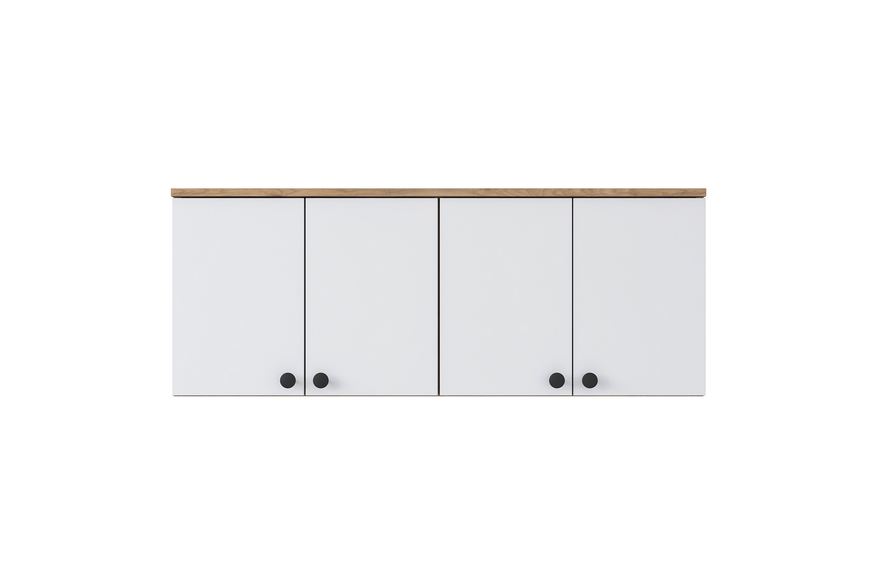 överskåp frostine - valnöt/vit