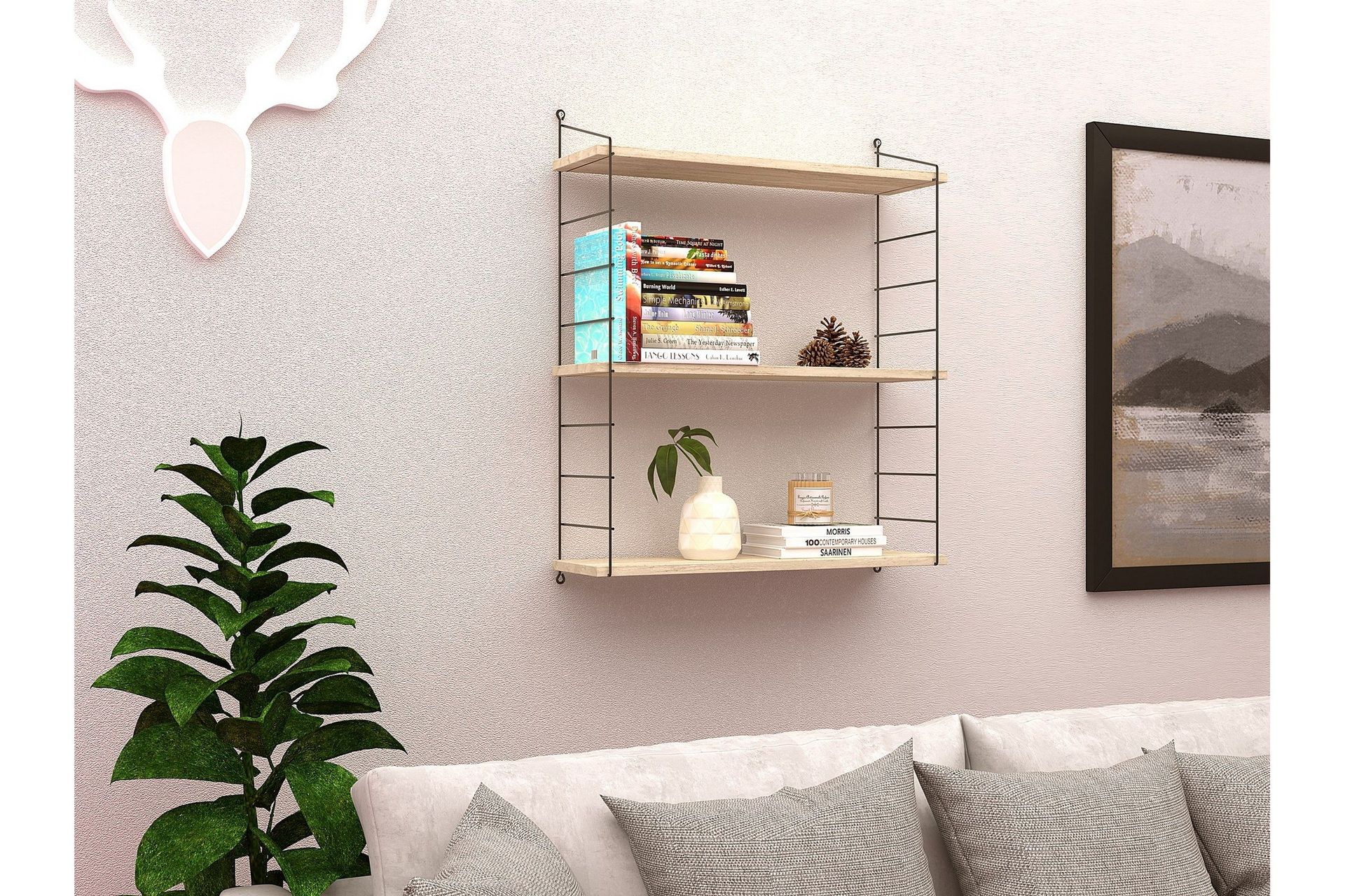 Armoni Vägghylla 72 cm - Beige