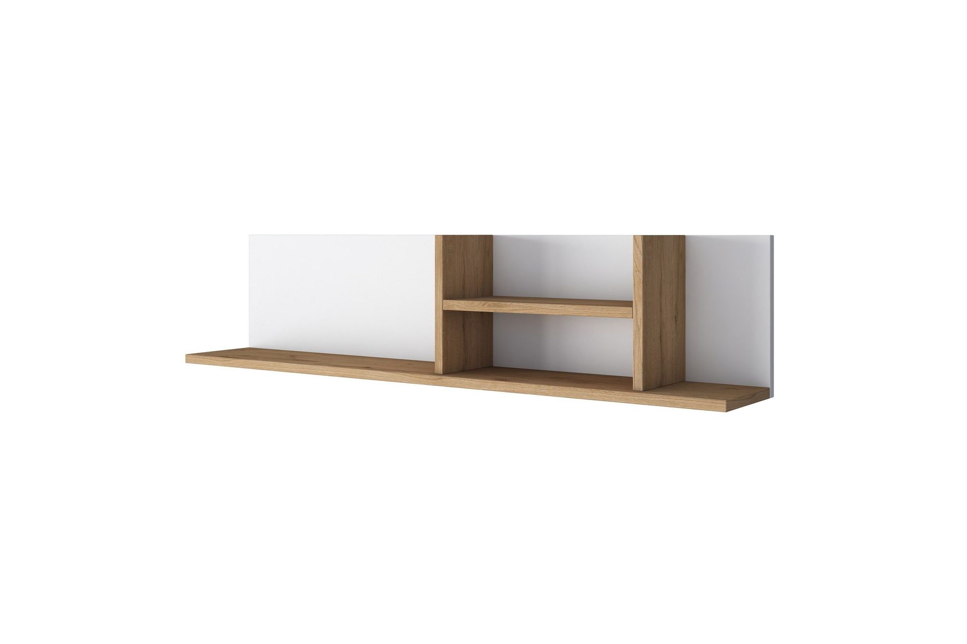 Friederich V&auml;gghylla 120 cm - Vit/Valn&ouml;t