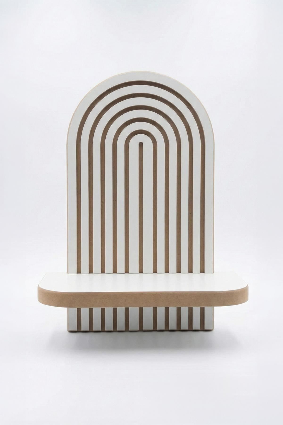 Hasina V&auml;gghylla 26x35x13 cm - Vit