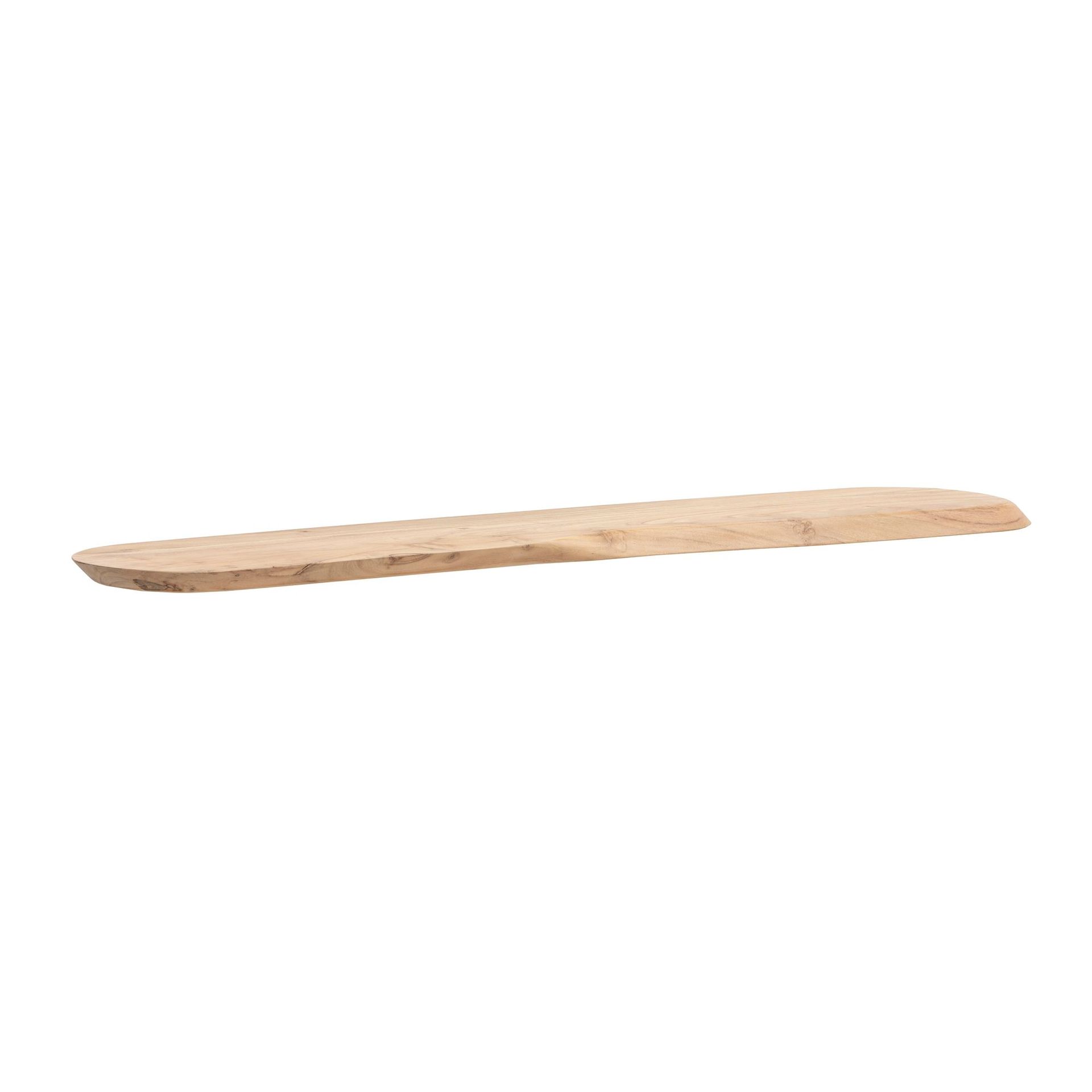 Helela V&auml;gghylla 120 cm Asymmetrisk - varm honungsbrun