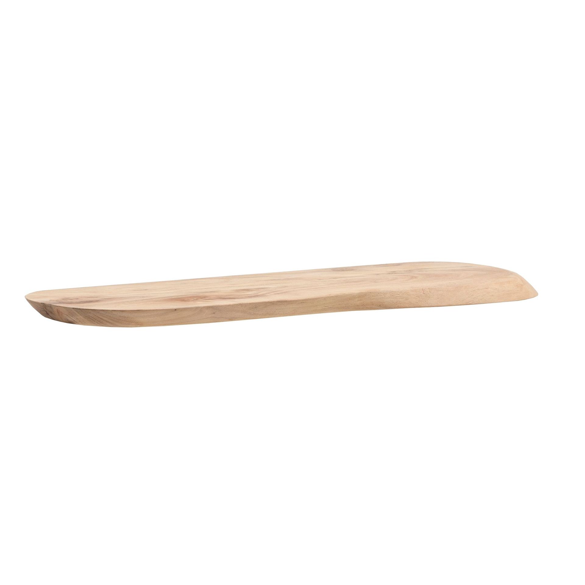 Helela Vägghylla 80 cm Asymmetrisk - varm honungsbrun