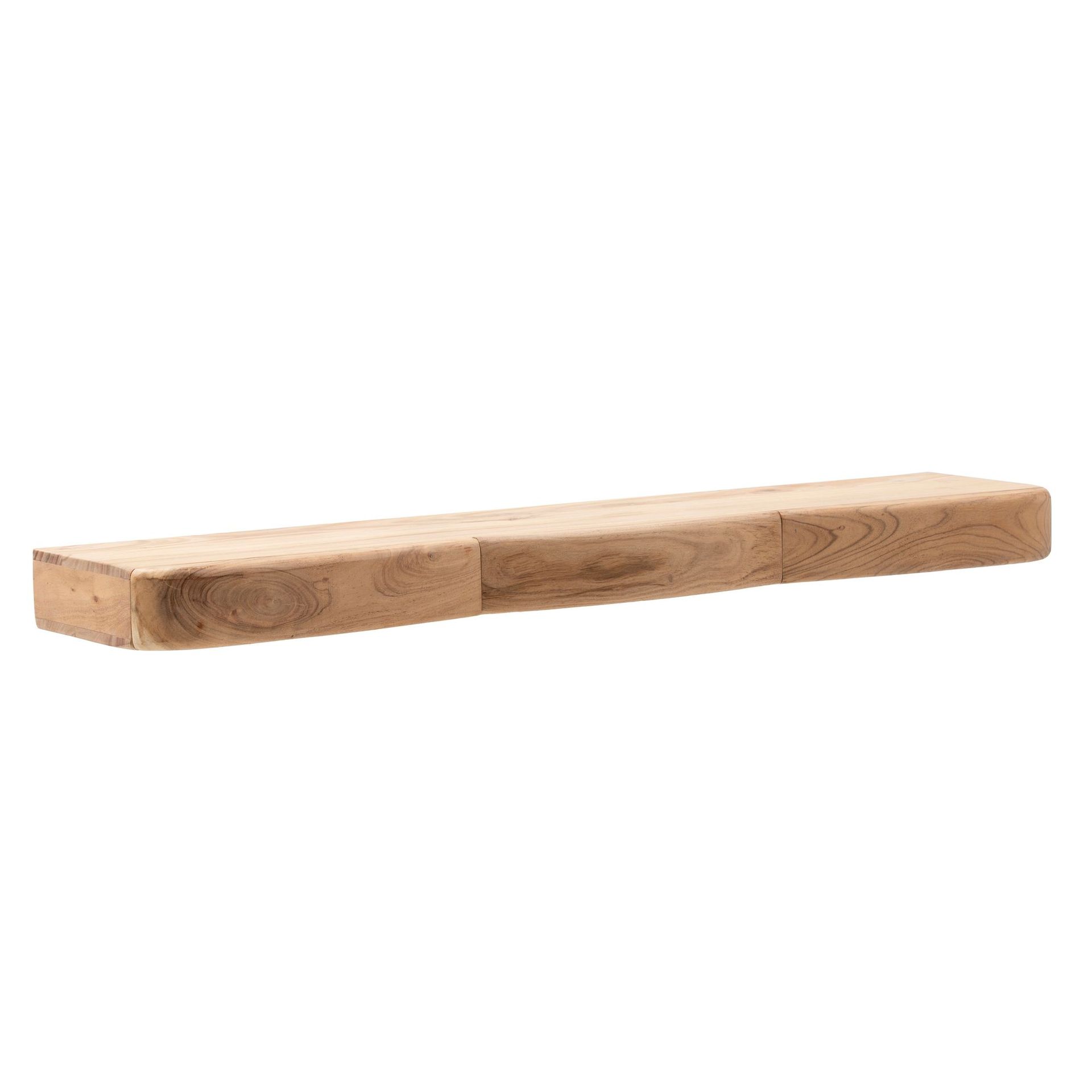 Helira Vägghylla 120 cm - varm honungsbrun