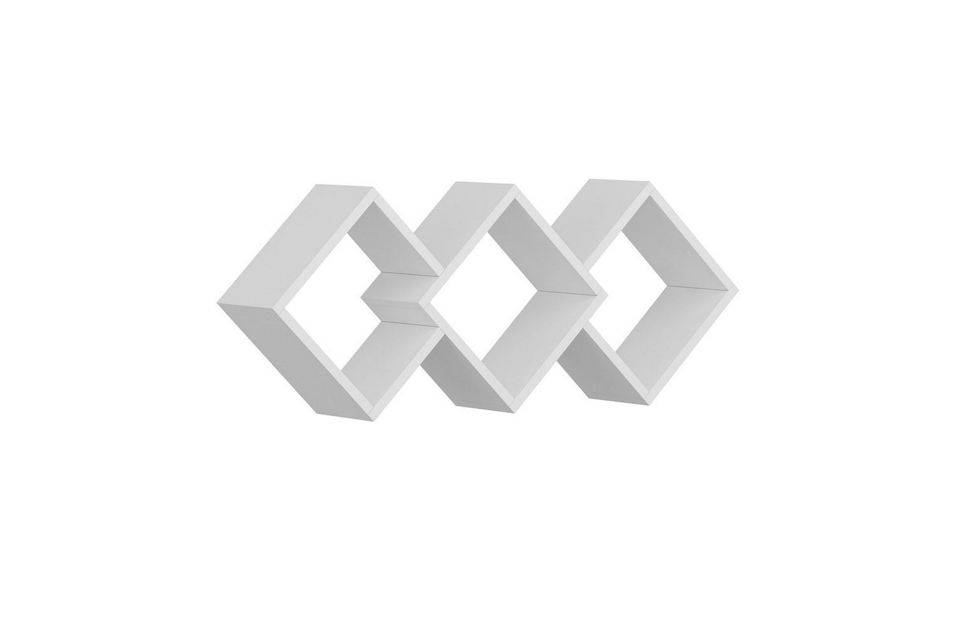 Hyllor NO_BRAND Galaktika Hylla 102x20 cm Vit -