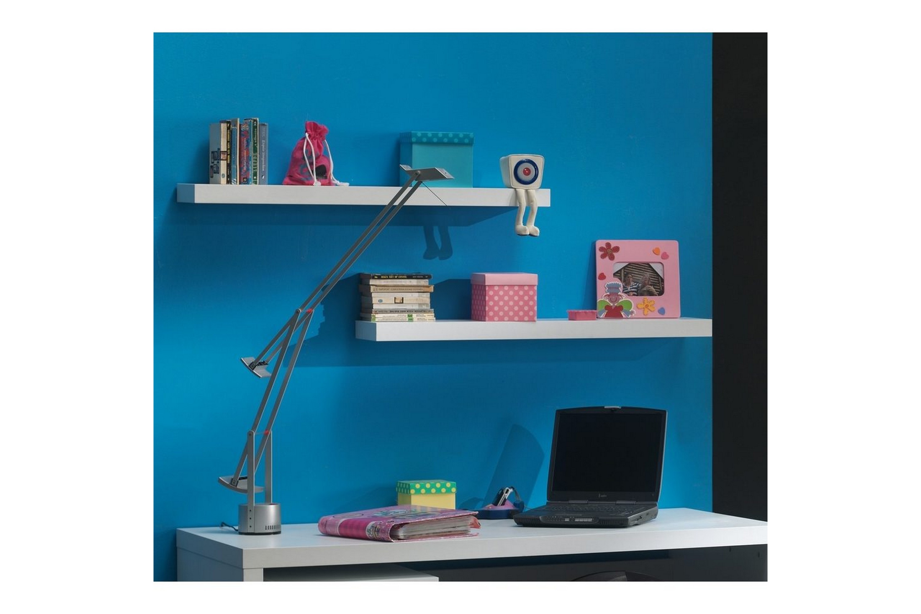 lara vägghylla 240x24 cm - vit