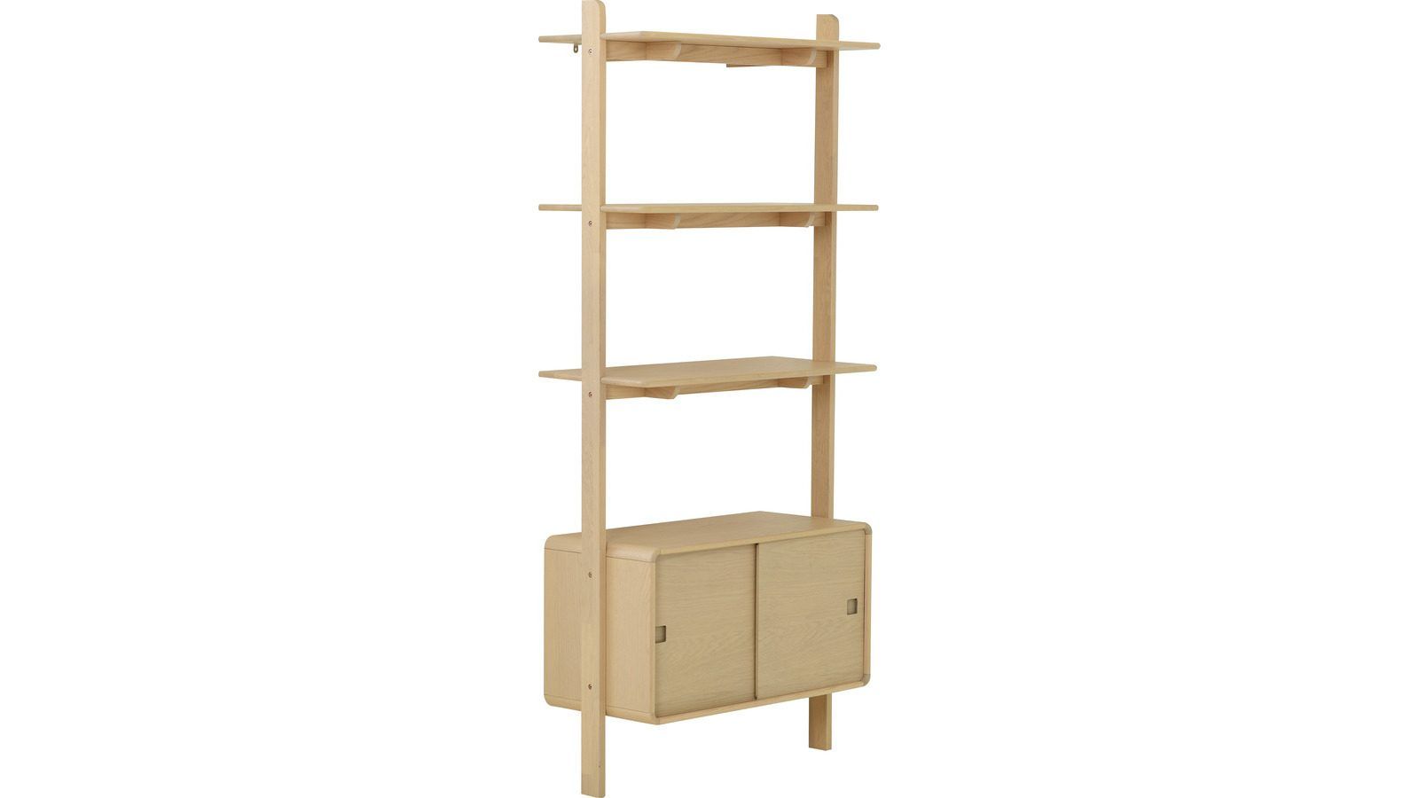Milnor Vägghylla 80 cm - Vitpigmenterat