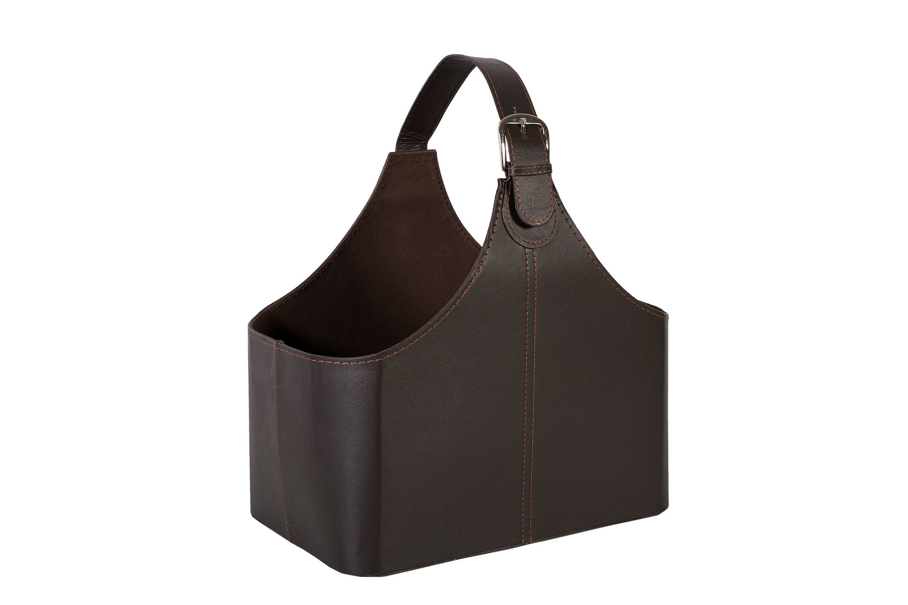 Tidningsställ Walter 22x38xH33cm Konstläder Mörkbrun