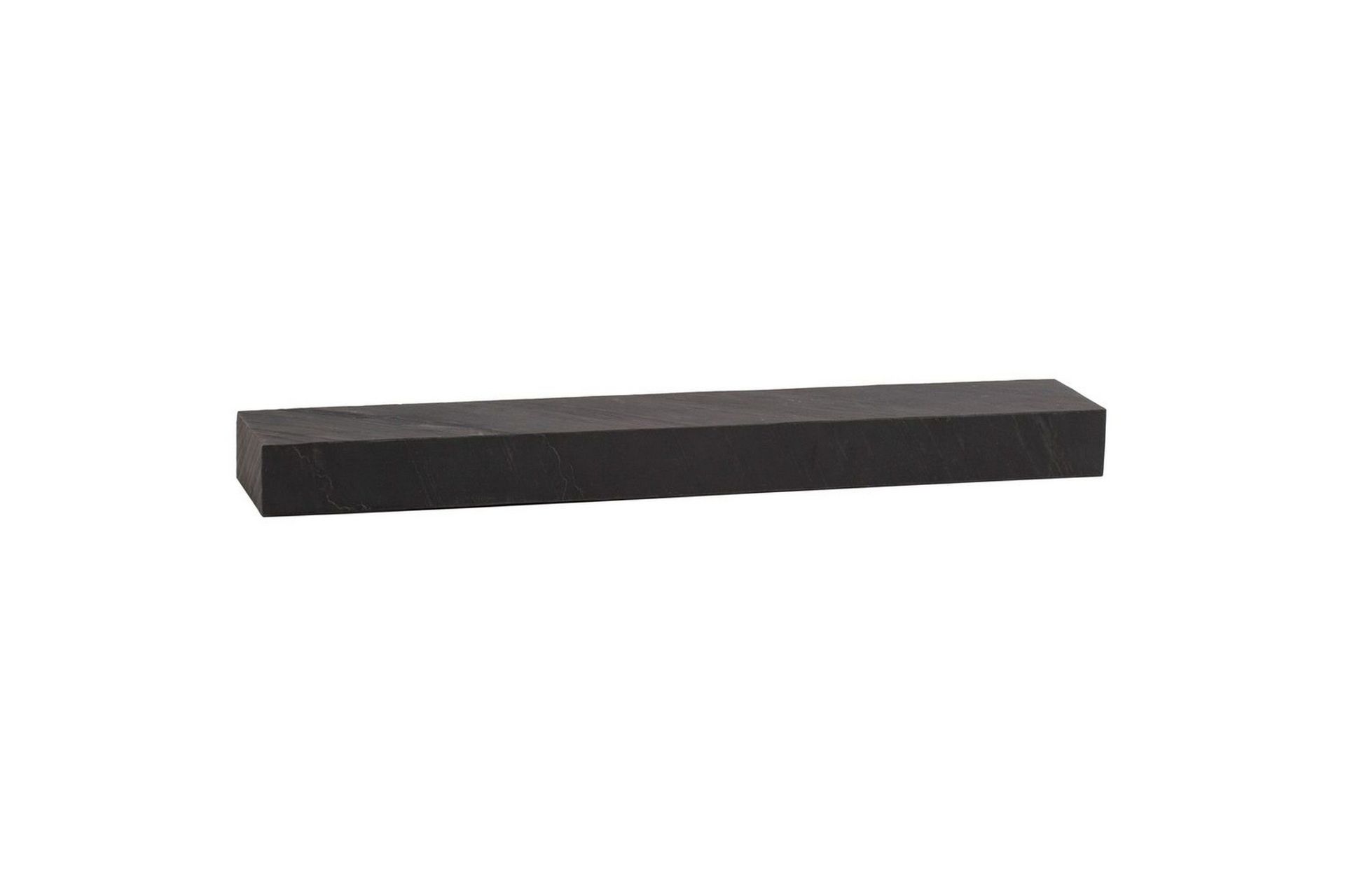 V&auml;gghylla Wohnling svart stenoptik, v&auml;ggmonterad, sv&auml;vande hylla, modern loftstil 120 cm - 120 cm