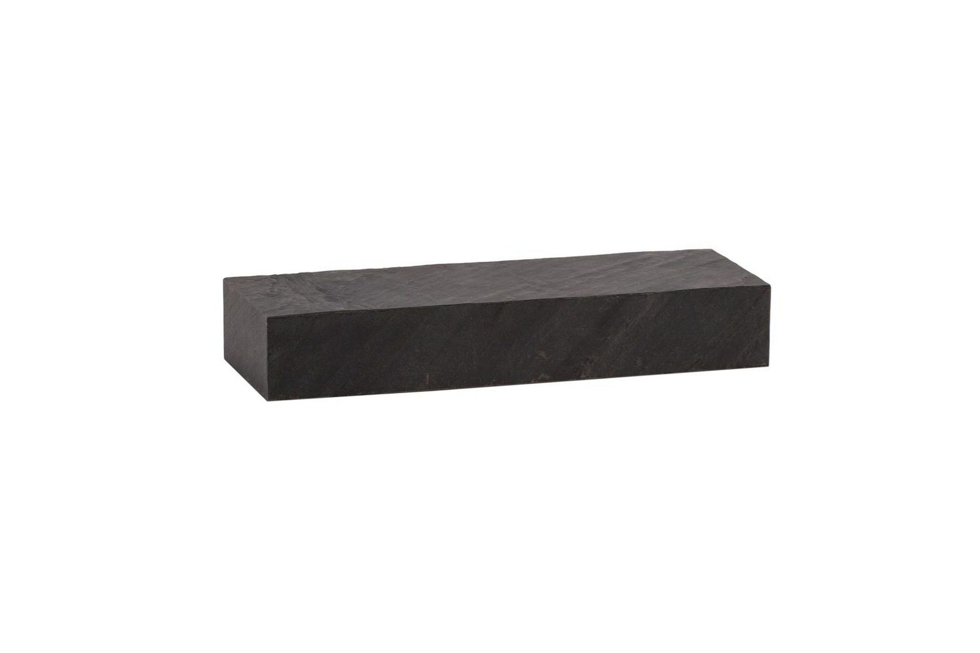 V&auml;gghylla Wohnling svart stenoptik, v&auml;ggmonterad, sv&auml;vande hylla, modern loftstil 60 cm - 60 cm