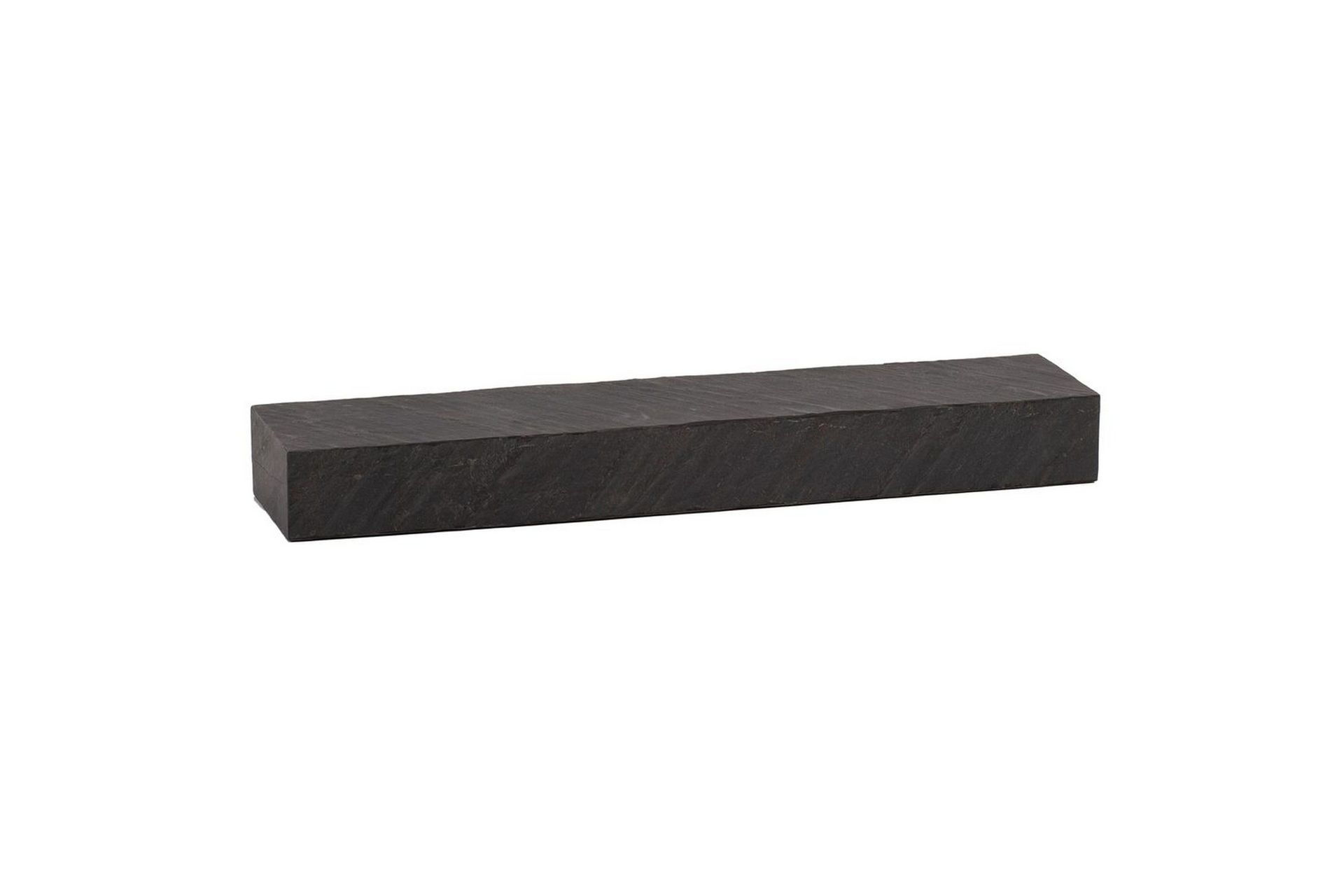 V&auml;gghylla Wohnling svart stenoptik, v&auml;ggmonterad, sv&auml;vande hylla, modern loftstil 90 cm - 90 cm