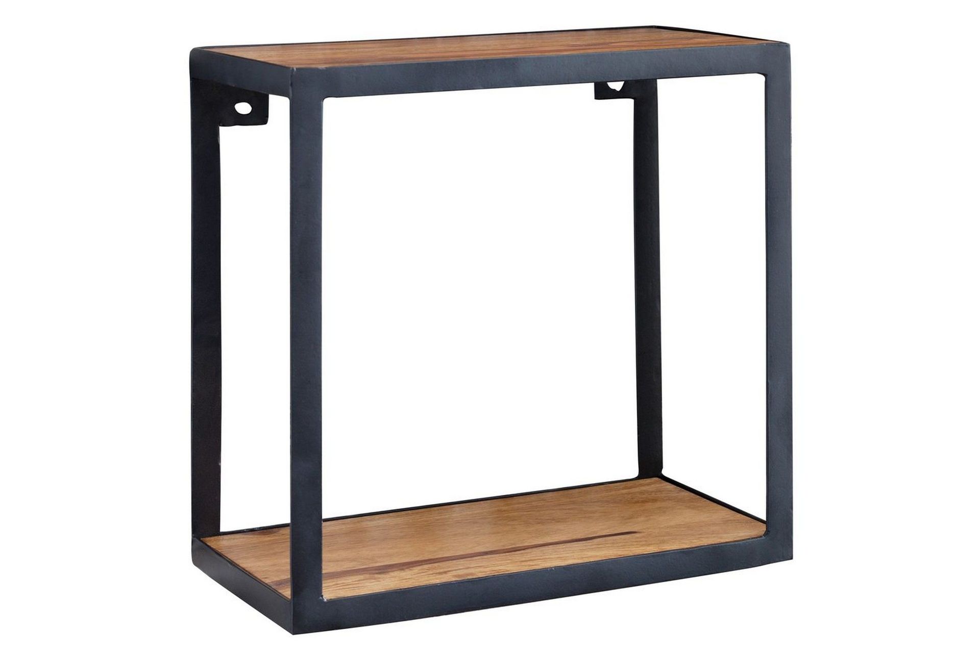 V&auml;gghylla Wohnling Puri Massivt Tr&auml; Metallram V&auml;ggmonterad Industriell -