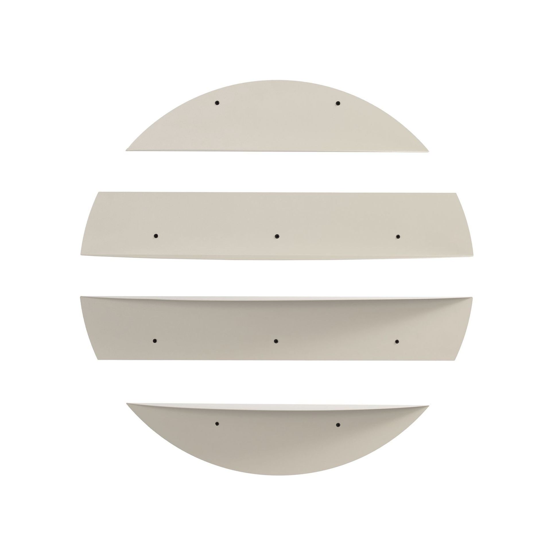 zalvenn vägghylla 76 cm rund - mjuk beige