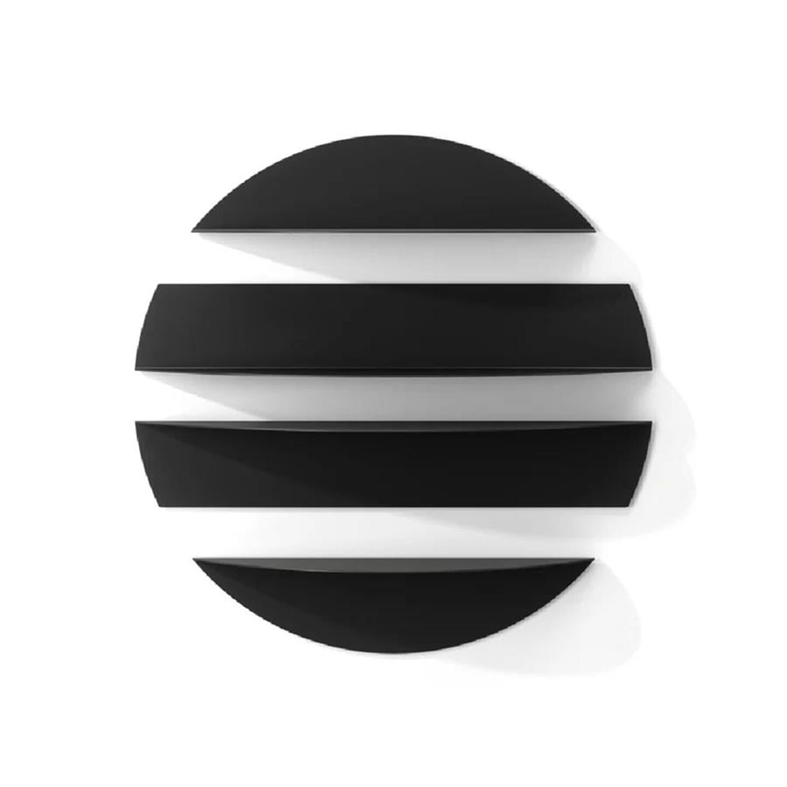 Zalvenn V&auml;gghylla 76 cm Rund - Svart