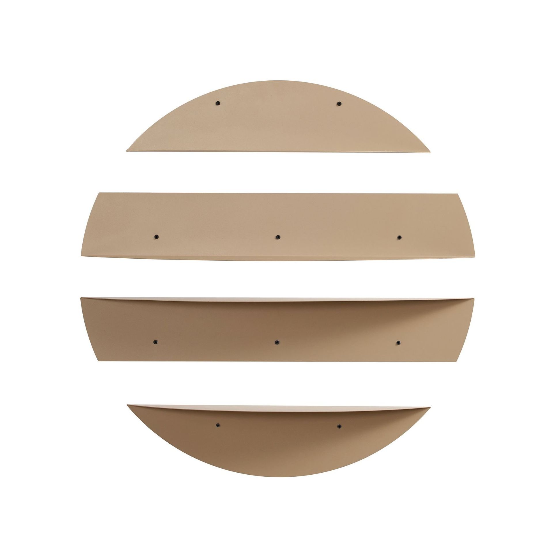 zalvenn vägghylla 76 cm rund - taupe