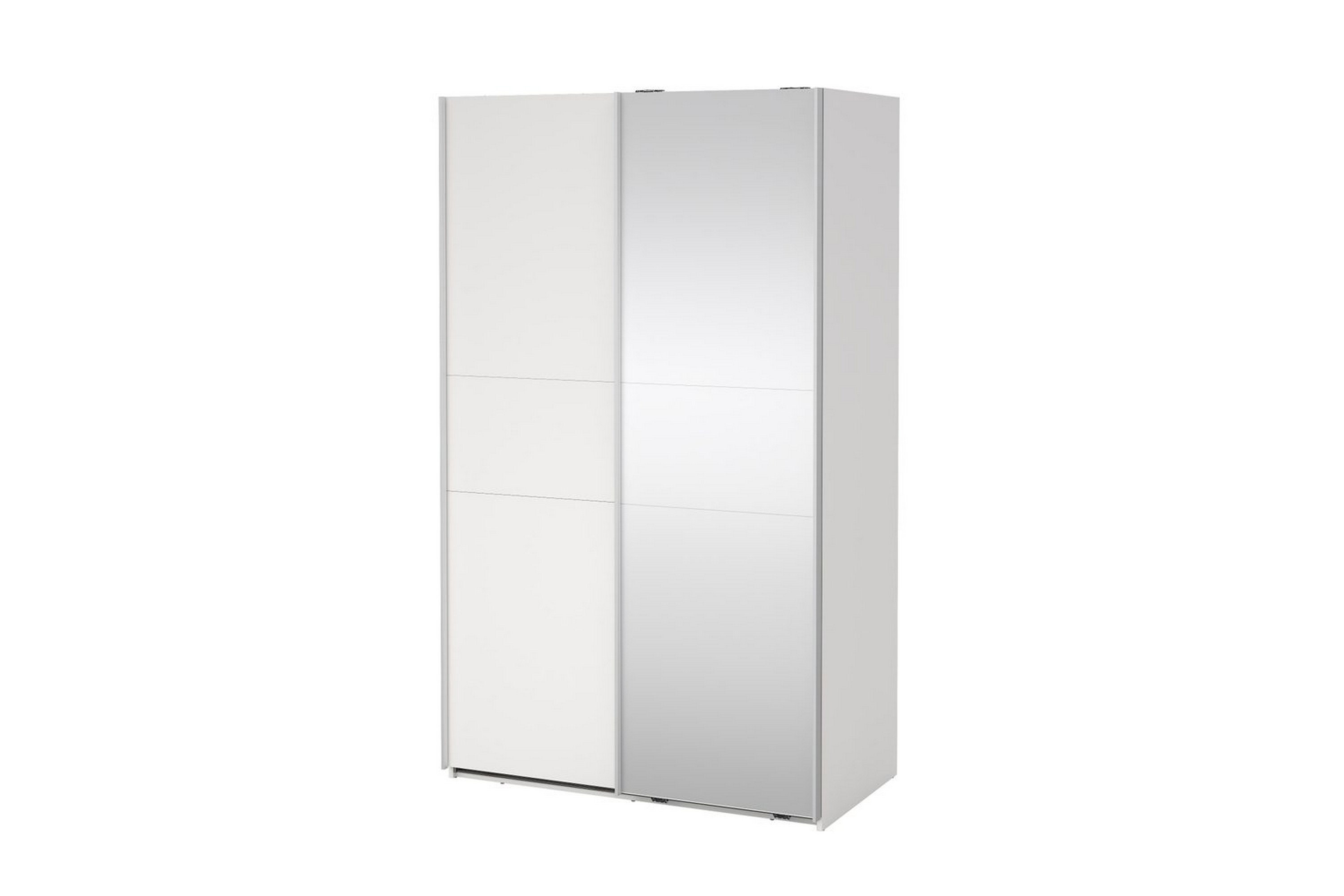 takeru garderob med spegel 119x200 cm - vit