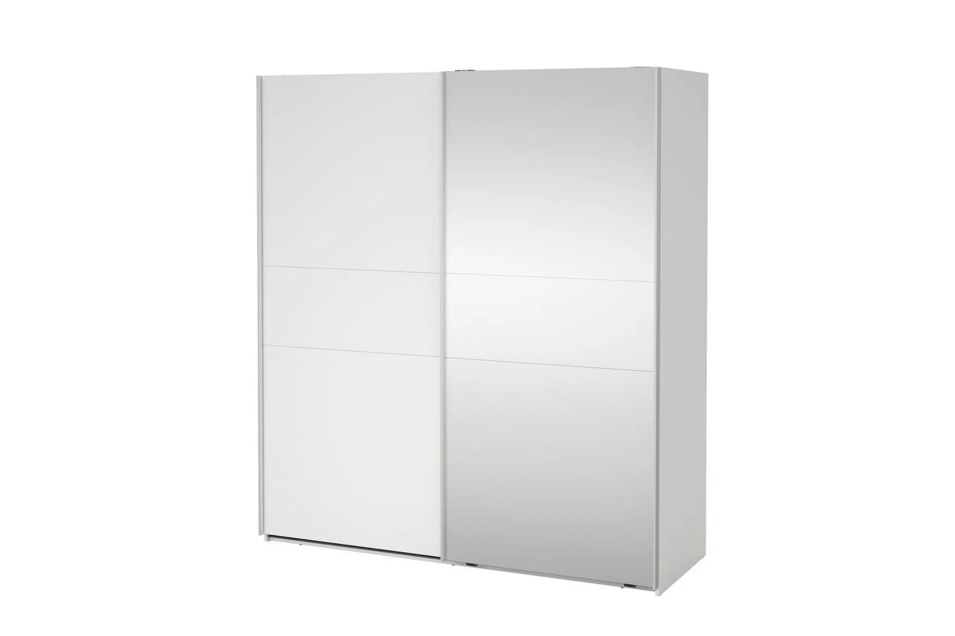 takeru garderob med spegel 179x200 cm - vit