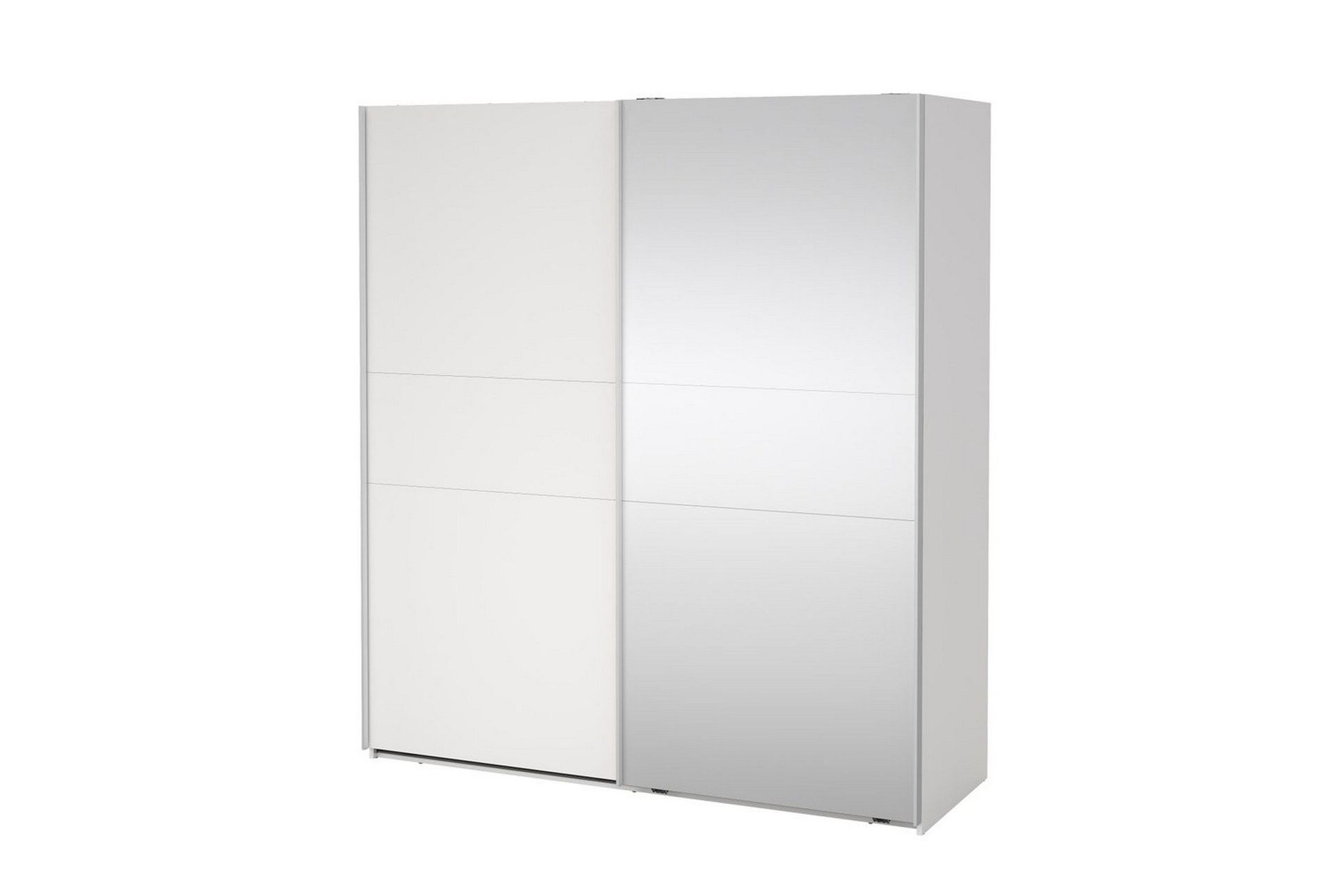 Takeru Garderob med Spegel 179x200 cm - Vit