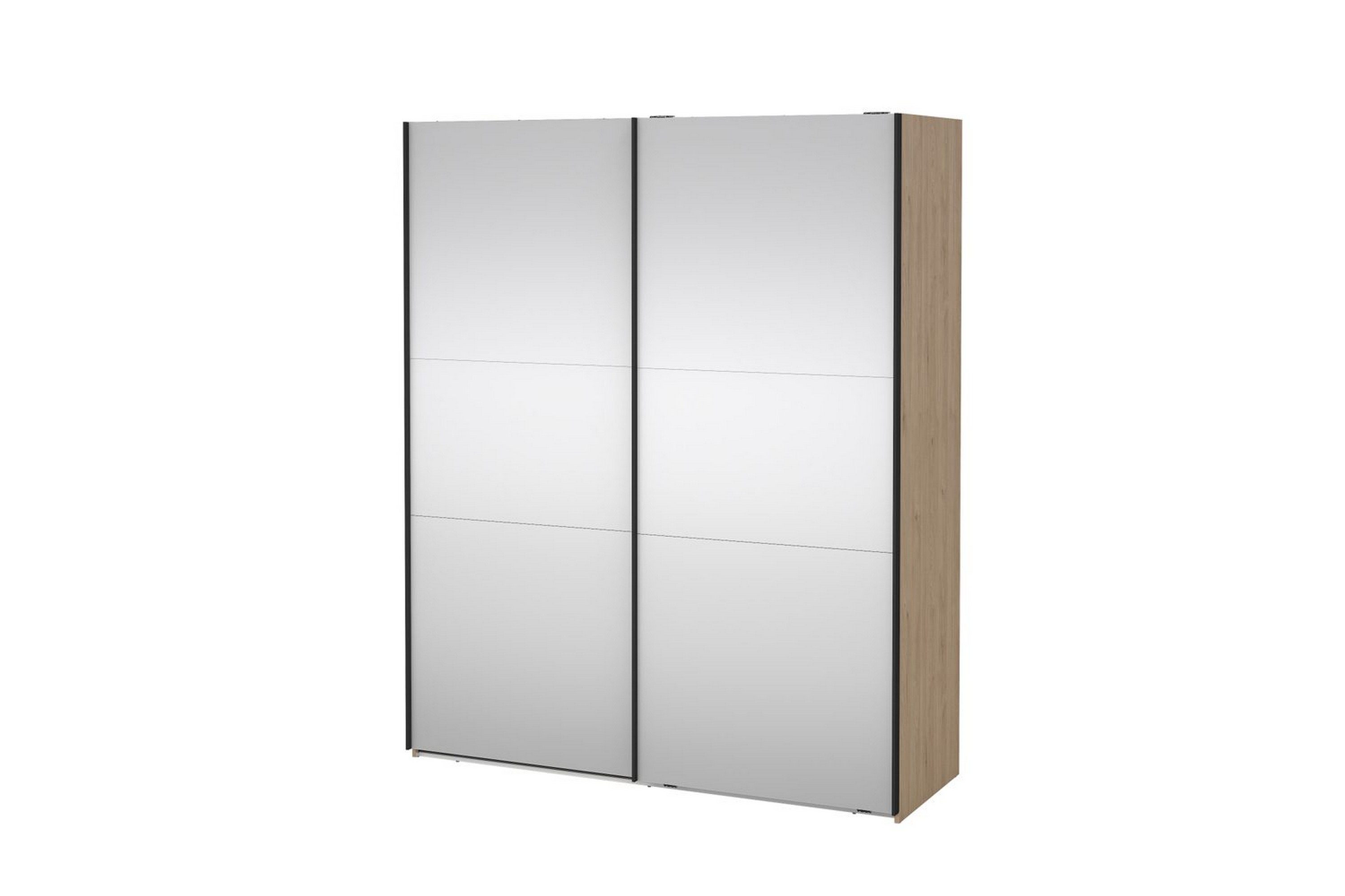 takeru garderob med spegel 179x220 cm - natur