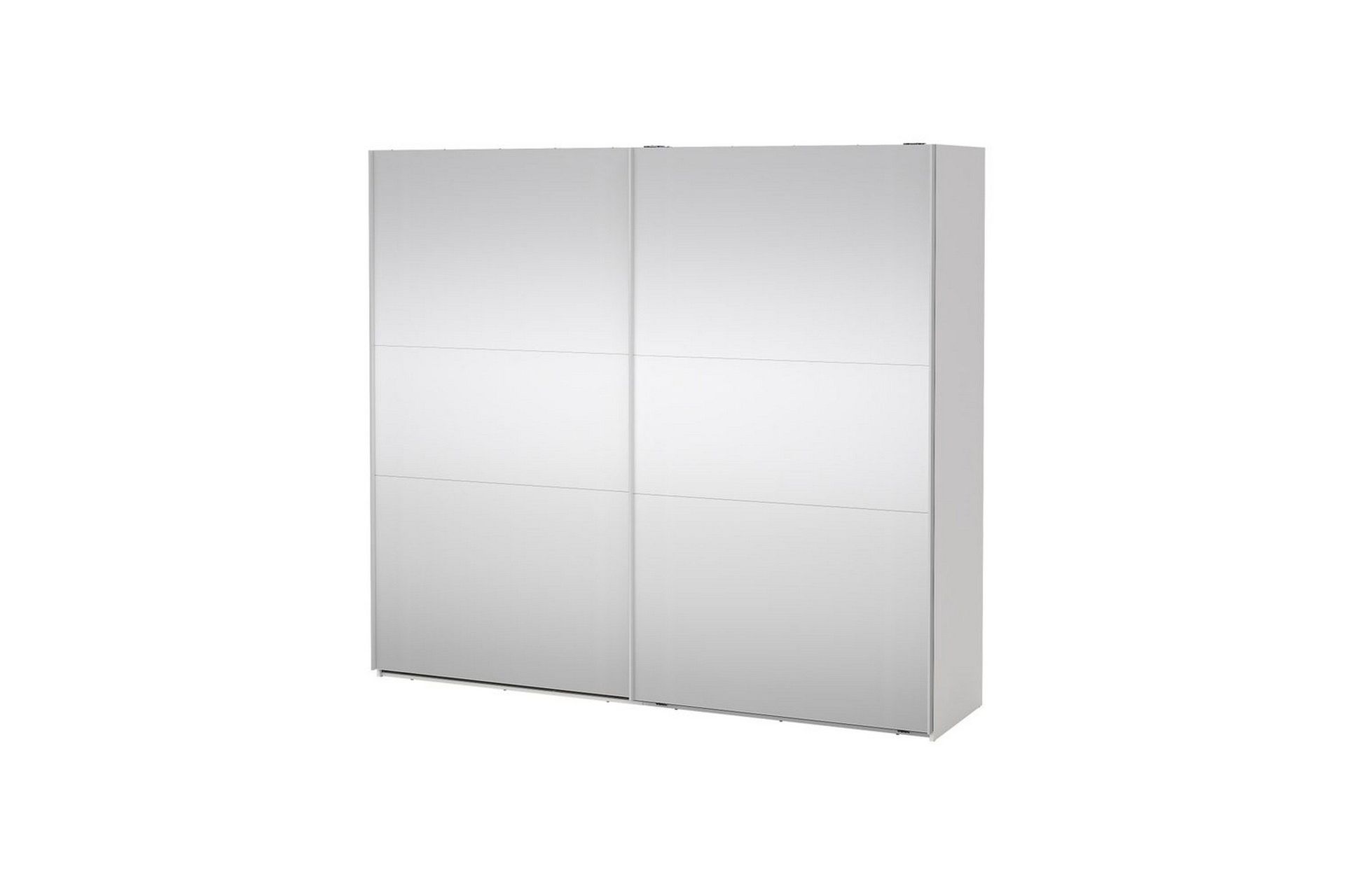 takeru garderob med spegel 244x220 cm - vit