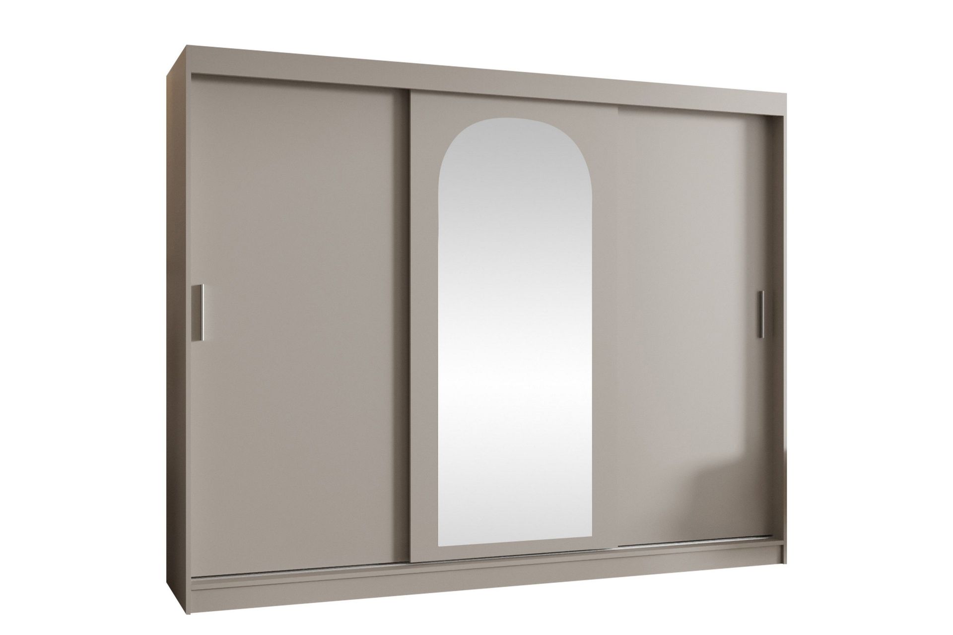 Tallmo Garderob m. Spegel 250x200 cm - Brun/Beige