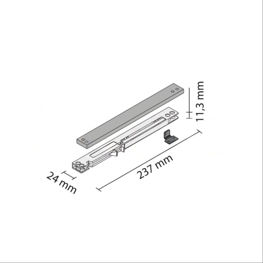 Tyst system f&ouml;r garderob Alabama Typ 61, 63 -