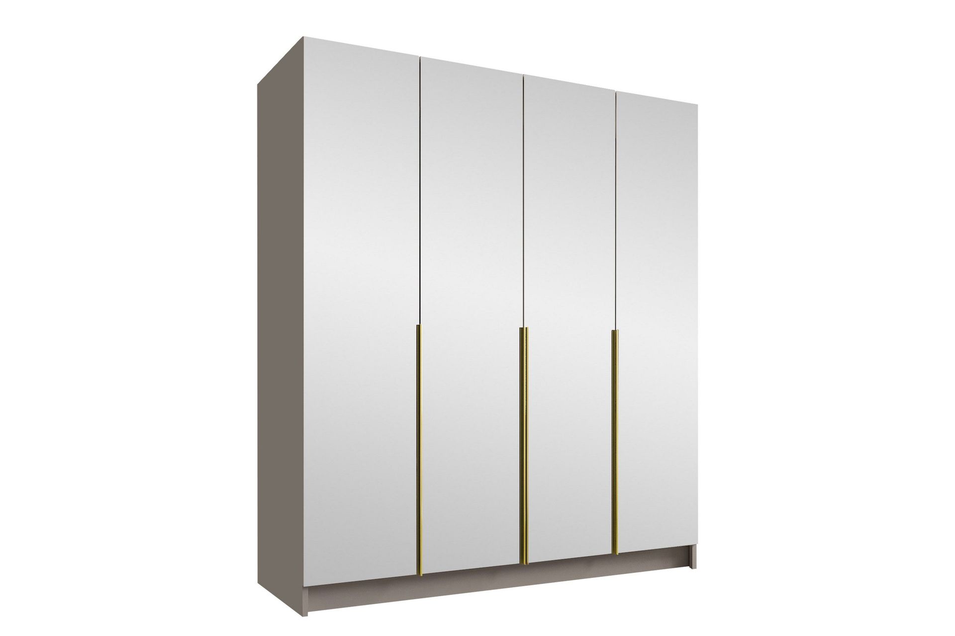 Vadstena Garderob med Spegel 200 cm - Kashmir/Guld