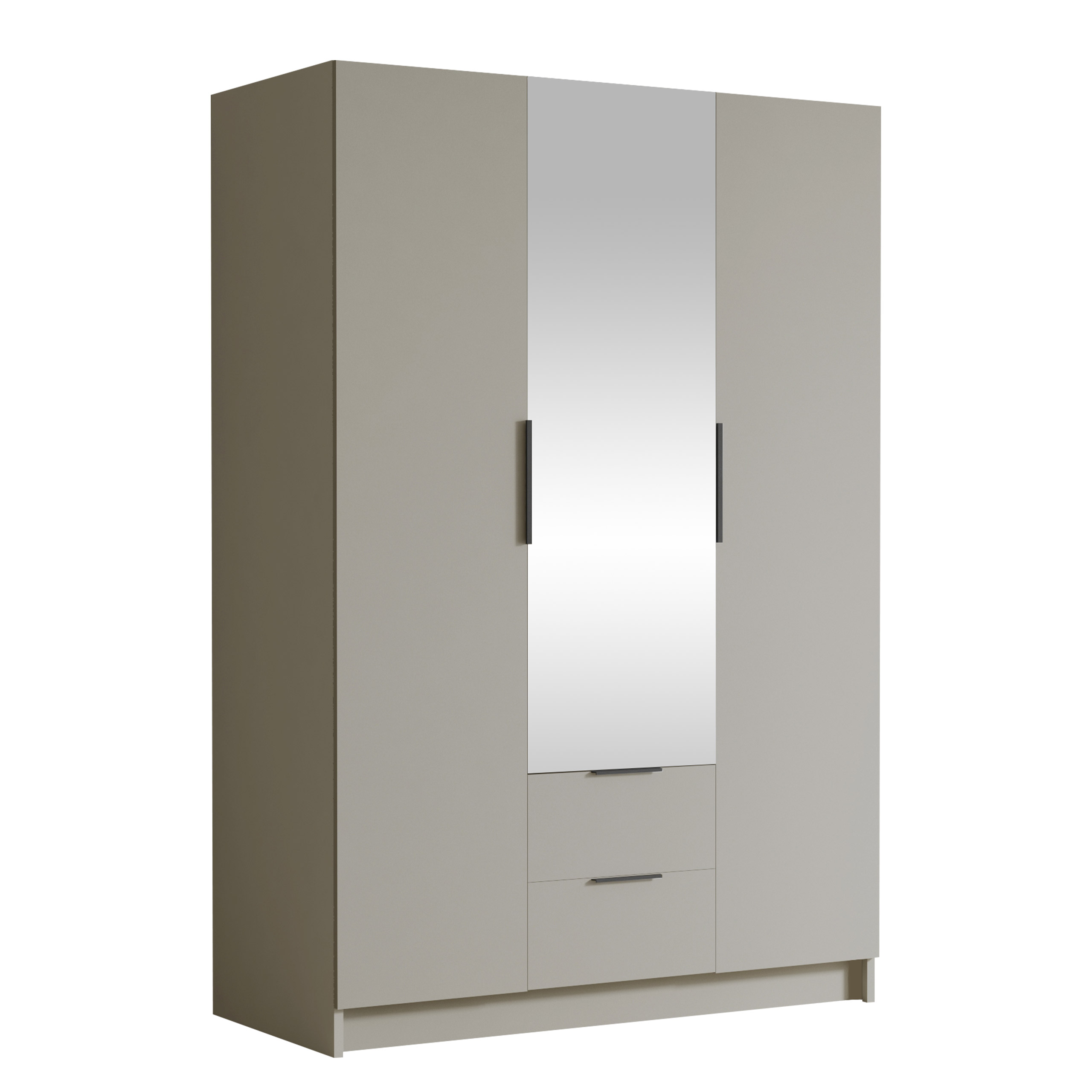 varros garderob med spegel 150x216 cm - beige