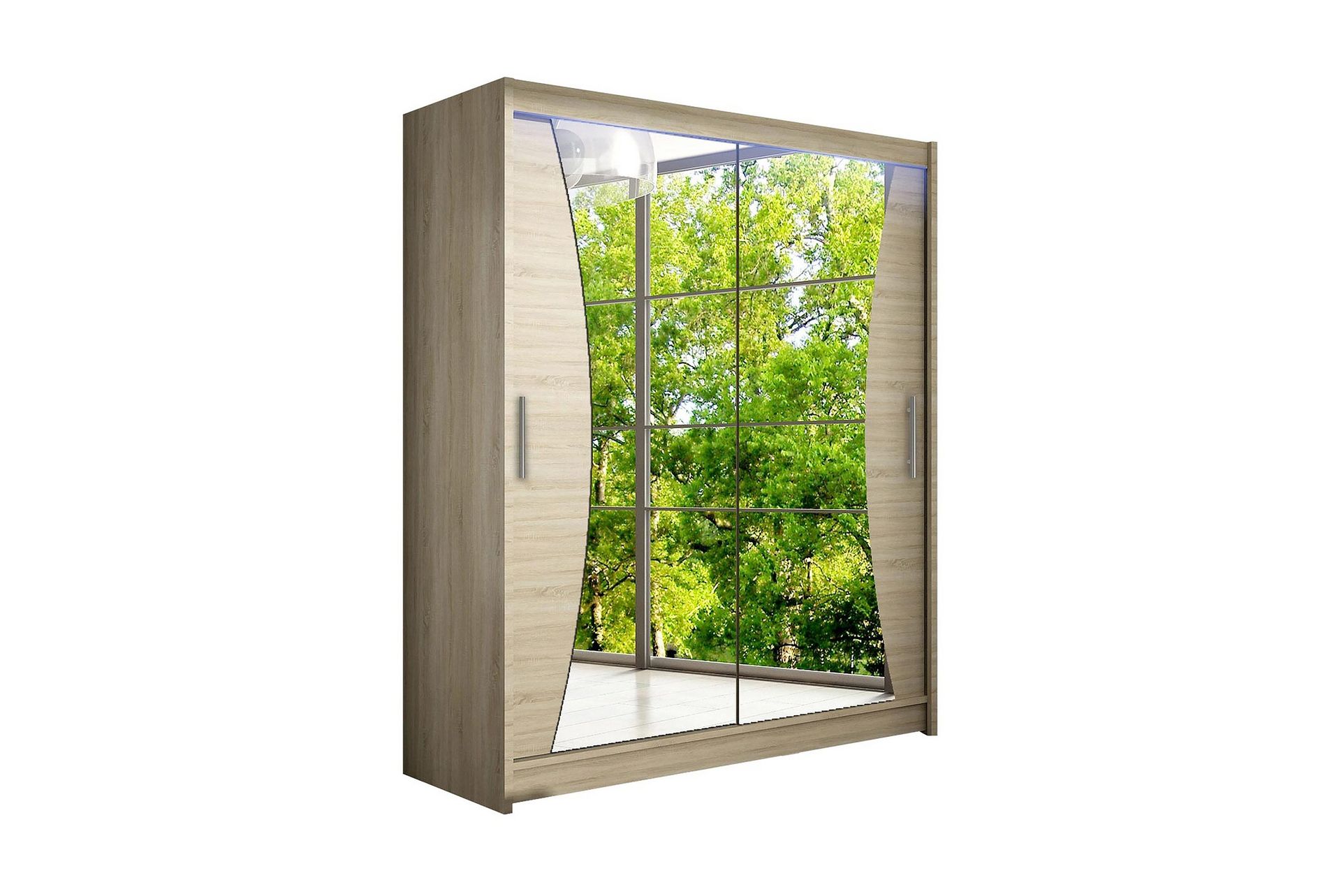 Westa Garderob 150x58x200 cm - Tr&auml;/natur