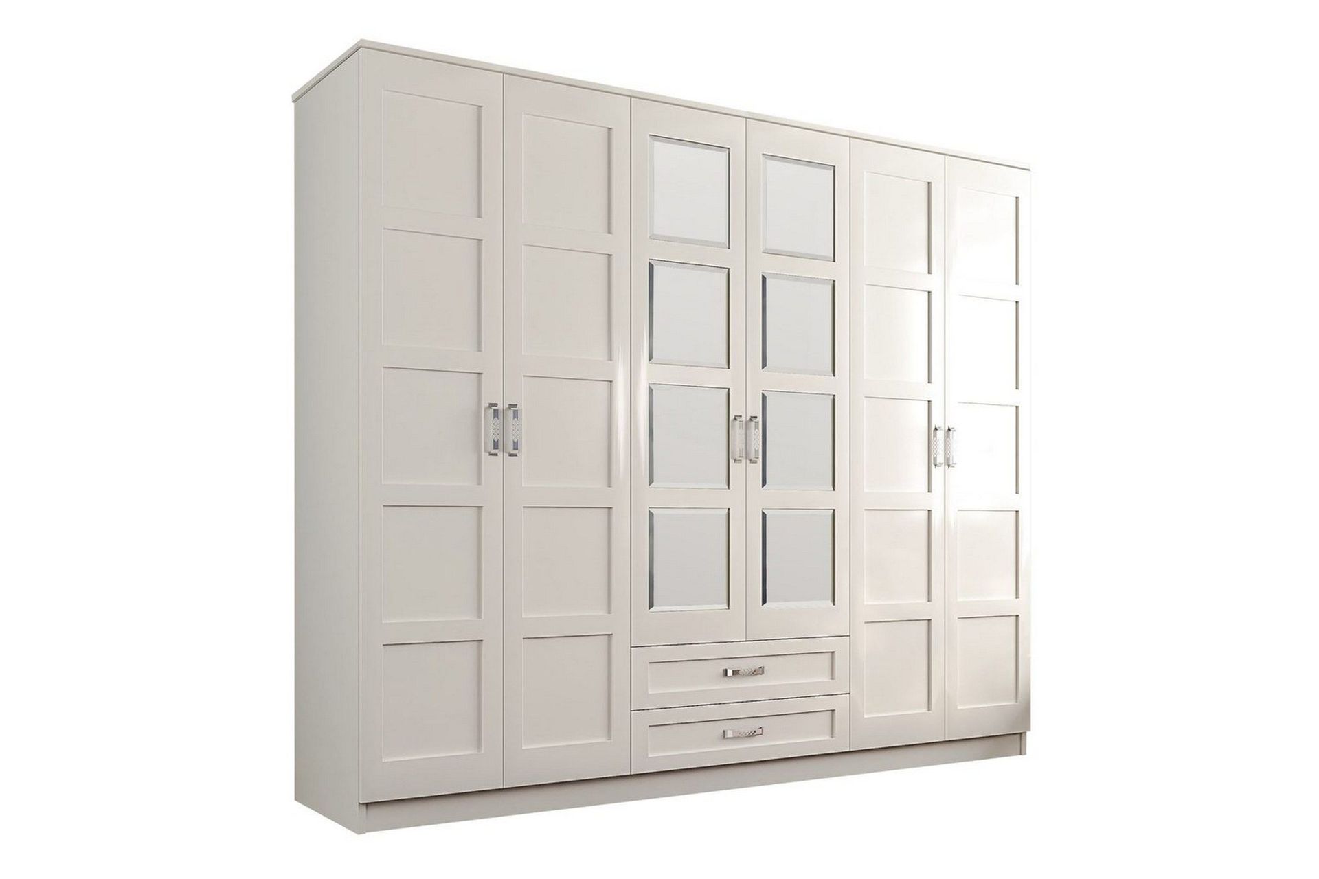 Zyricon Garderob 210x184 cm - Vit