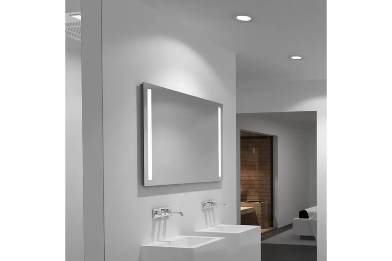 Allejaure Badrumsspegel 100x70 cm LED-belysning - Inredning - Badrumsinredning - Badrumsspegel