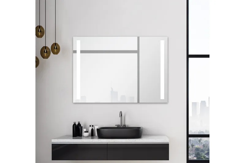 Allejaure Badrumsspegel 100x70 cm LED-belysning