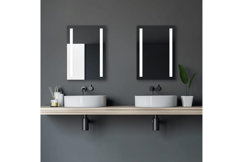 Allejaure Badrumsspegel 50x70 cm LED-belysning - Inredning - Badrumsinredning - Badrumsspegel