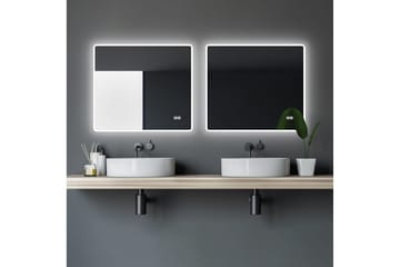 Aspsele Badrumsspegel 80x70 cm LED-belysning - Inredning - Badrumsinredning - Badrumsspegel