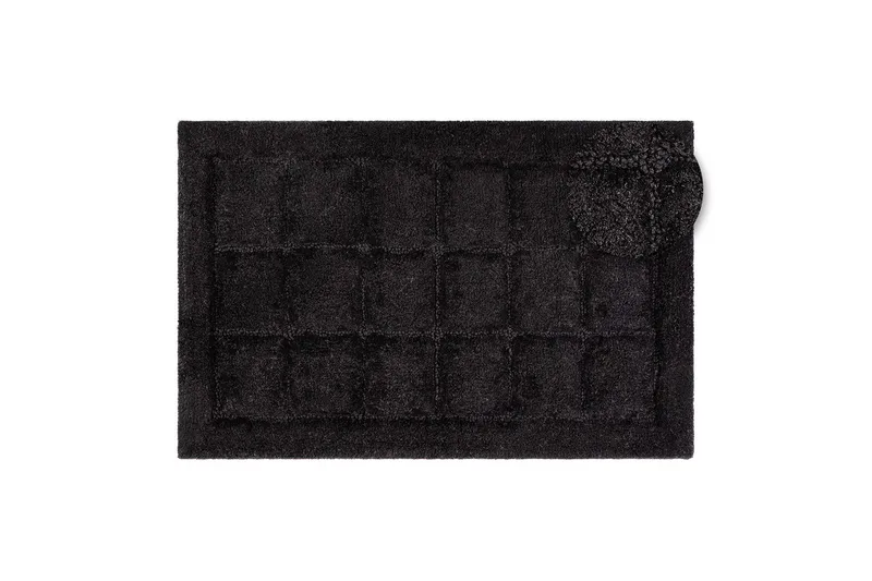 Badrumsmatta Square - 50x80 cm, Black - Textil & mattor - Matta - Badrumsmatta