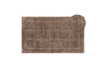 Badrumsmatta Square - 50x80 cm, Dark Linen - Inredning - Badrumsinredning - Badrumspall