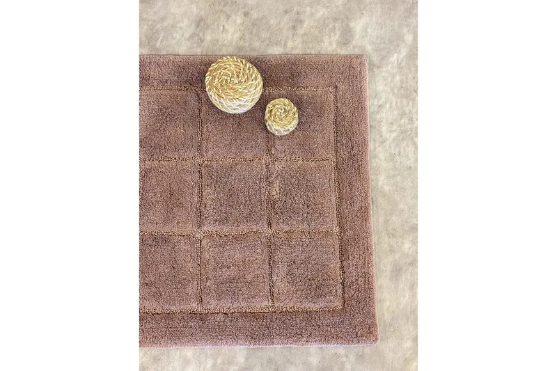 Badrumsmatta Square - 50x80 cm, Dusty Pink - Textil & mattor - Matta - Badrumsmatta