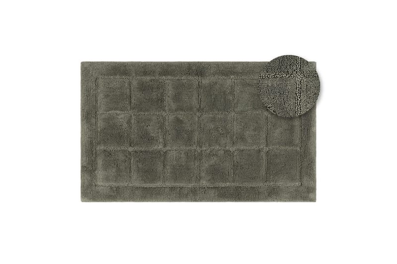 Badrumsmatta Square - 50x80 cm, Emerald Green - Inredning - Badrumsinredning - Badrumspall