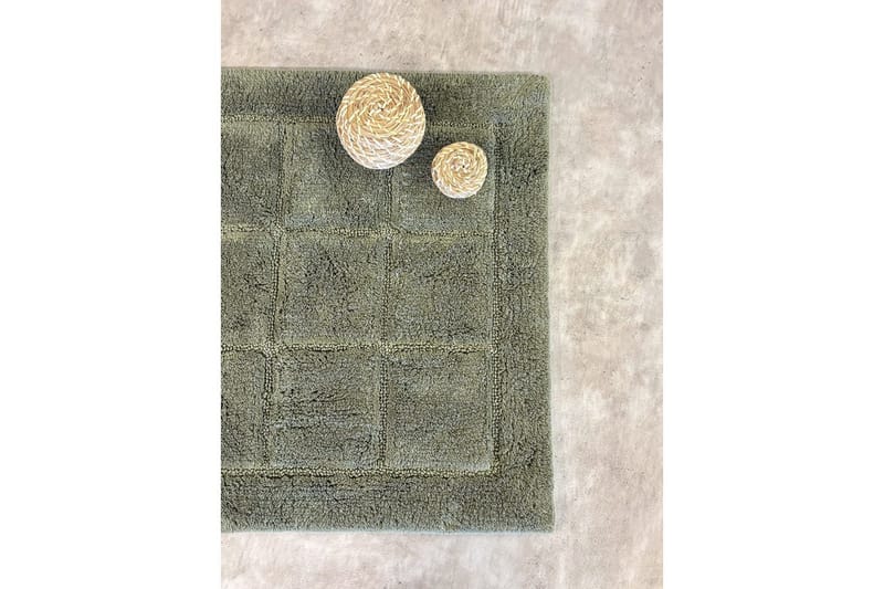Badrumsmatta Square - 50x80 cm, Emerald Green - Inredning - Badrumsinredning - Badrumspall