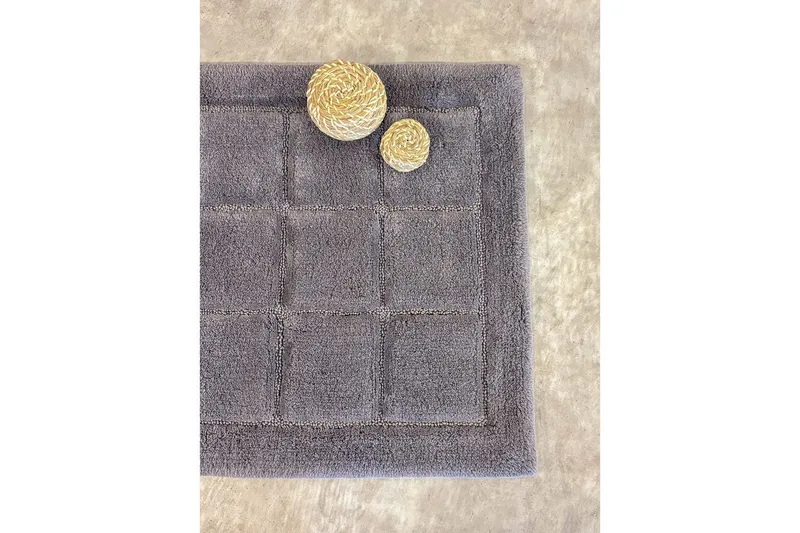 Badrumsmatta Square - 50x80 cm, Grey - Textil & mattor - Matta - Små mattor