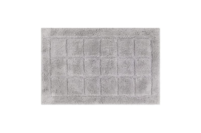 Badrumsmatta Square - 50x80 cm, Silver - Inredning - Badrumsinredning - Badrumspall