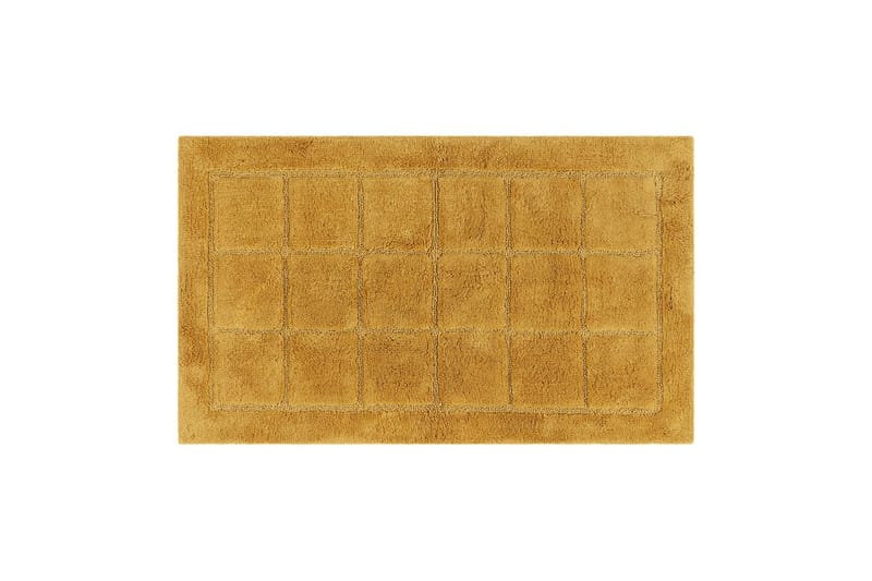 Badrumsmatta Square - 50x80 cm, Yellow - Inredning - Badrumsinredning - Badrumspall
