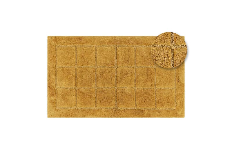 Badrumsmatta Square - 50x80 cm, Yellow - Textil & mattor - Matta - Badrumsmatta
