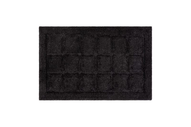 Badrumsmatta Square - 70x120 cm, Black - Inredning - Badrumsinredning - Badrumspall