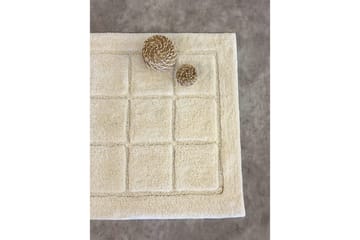 Badrumsmatta Square - 70x120 cm, Creme - Inredning - Badrumsinredning - Badrumspall