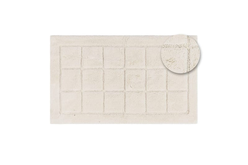 Badrumsmatta Square - 70x120 cm, Creme - Textil & mattor - Matta - Badrumsmatta